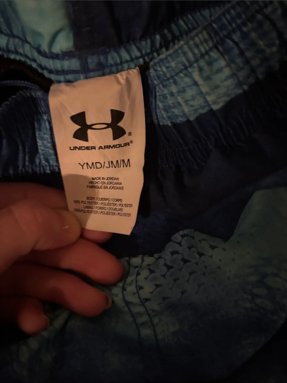 Under Armour Men’s Blue Striped Hybrid Shorts